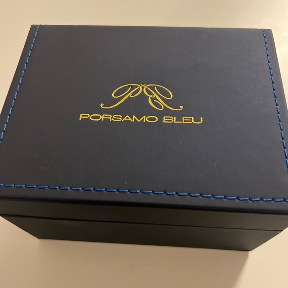 Porsamo Bleu South Sea Crystal luxury stainless steel watch rose gold MSRP $1600 - Picture 7 of 11